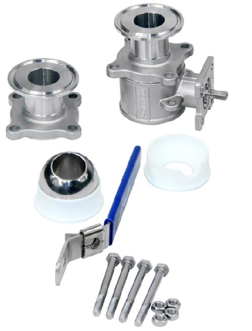 sanitary ball valve ptfe seat